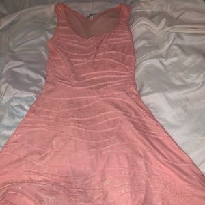Pink and gold dress